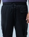 Shop Men's Black Oversized Plus Size Cargo Pants