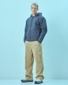 Shop Men's Blue Oversized Plus Size Puffer Jacket-Full