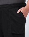 Shop Men's Black Oversized Plus Size Shorts