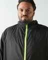 Shop Men's Black Oversized Plus Size Windcheater Jacket