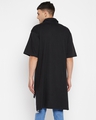 Shop Men's Black Oversized Polo Kurta-Design