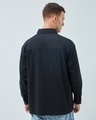 Shop Men's Black Oversized Shirt-Full