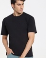 Shop Men's Black Oversized T-shirt-Front