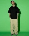 Shop Men's Black Oversized T-shirt