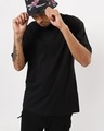 Shop Men's Black Oversized T-shirt-Design