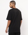 Shop Men's Black Oversized T-shirt-Full