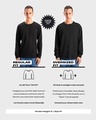 Shop Men's Black Oversized T-shirt-Full