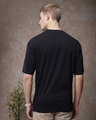 Shop Men's Black Oversized T-shirt-Full