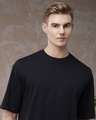 Shop Men's Black Oversized T-shirt