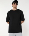 Shop Men's Black Oversized T-shirt-Front