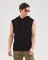 Shop Men's Black Oversized Vest-Front