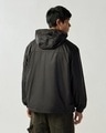 Shop Men's Black Oversized Windcheater Jacket-Design