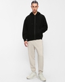 Shop Men's Black Oversized Zipper Hoodie