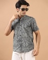 Shop Men's Black Paisley Printed Shirt-Front