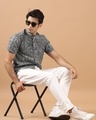 Shop Men's Black Paisley Printed Shirt-Full