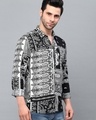 Shop Men's Black Paisley Printed Slim Fit Shirt-Design