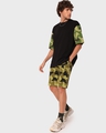 Shop Men's Black Pand Camo Sleeve Super Loose T-shirt