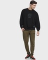 Shop Men's Black Panther Mech Graphic Printed Oversized Sweatshirt