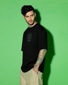 Shop Men's Black Panther Mech Graphic Printed Oversized T-shirt-Full