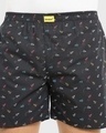 Shop Men's Black Paperplanes All Over Printed Boxers