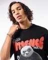 Shop Men's Black Patience is the Key Graphic Printed Oversized T-shirt