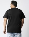 Shop Men's Black Peace Out Astronaut Graphic Printed Plus Size T-shirt-Design