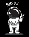 Shop Men's Black Peace Out Astronaut Graphic Printed Vest