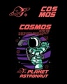 Shop Men's Black Planet Astronaut Graphic Printed Oversized Sweatshirt