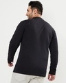 Shop Men's Black Plus Size Henley T-shirt-Design
