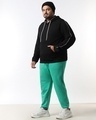 Shop Men's Black Plus Size Hoodies-Full