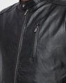 Shop Men's Black Plus Size PU Jacket