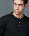 Shop Men's Black Blanca Knit Polo Sweater
