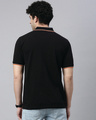 Shop Men's Black Polo T-shirt-Full