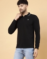 Shop Men's Black Polo T-shirt-Design