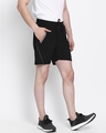 Shop Men's Black Polyester Shorts-Full