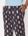 Shop Men's Black Pop & Fizz Printed Pyjamas