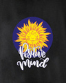 Shop Men's Black Positive Mind Graphic Printed Hoodie-Full