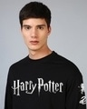 Shop Men's Black Potter Graphic Printed Oversized T-shirt