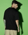 Shop Men's Black Prashant Graphic Printed Oversized T-shirt-Full