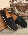 Shop Men's Black Premium Casual Shoes-Front