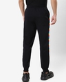 Shop Men's Black Side Striped Joggers-Full