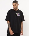 Shop Men's Black Pride Graphic Printed Oversized T-shirt-Front