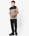 Shop Men's Black Pride Striped Vest