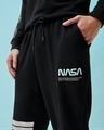 Shop Men's Black NASA Badge Graphic Printed Oversized Co-ordinates