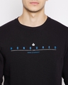 Shop Men's Black Printed Fleece Blend Sweatshirt