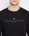 Shop Men's Black Printed Fleece Blend Sweatshirt