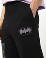 Shop Men's Black Batman Graphic Printed Oversized Track Pants