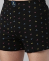 Shop Men's Black Printed Pure Cotton Boxer