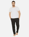 Shop Men's Black Printed Regular Fit Pyjamas