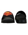 Shop Men's Black Printed Sliders-Design